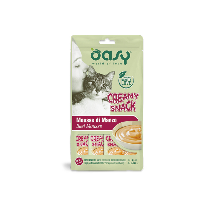 Oasy Snack Cat Creamy Snack ласощі для кішок.Кремові снеки з яловичини 4* 15гр