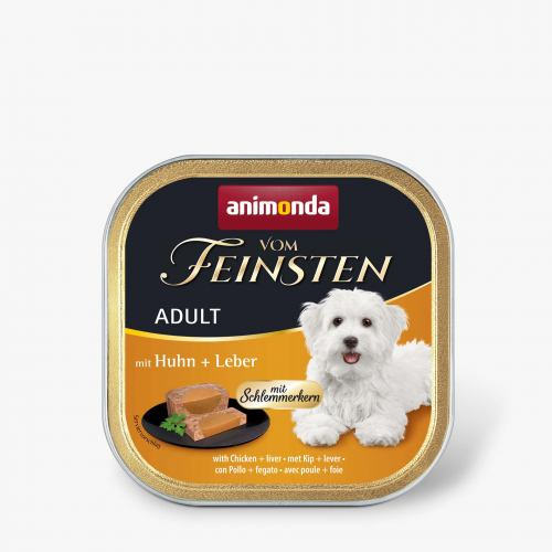 Animonda DOG Vom Feinsten Adult with Chicken and liver з куркою і печінкою, консерва 150г