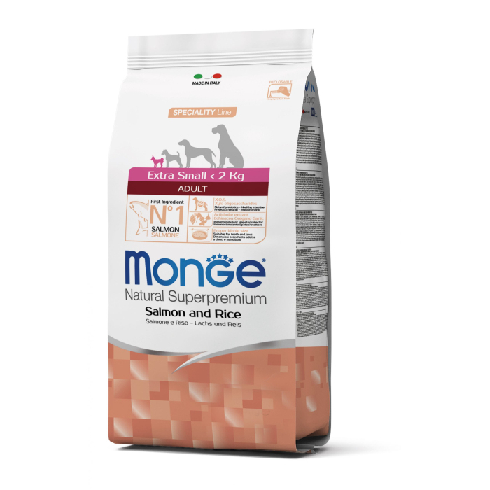 Monge DOG ExtraSmall Adult Salmon для собак мініатюрних порід з лососем