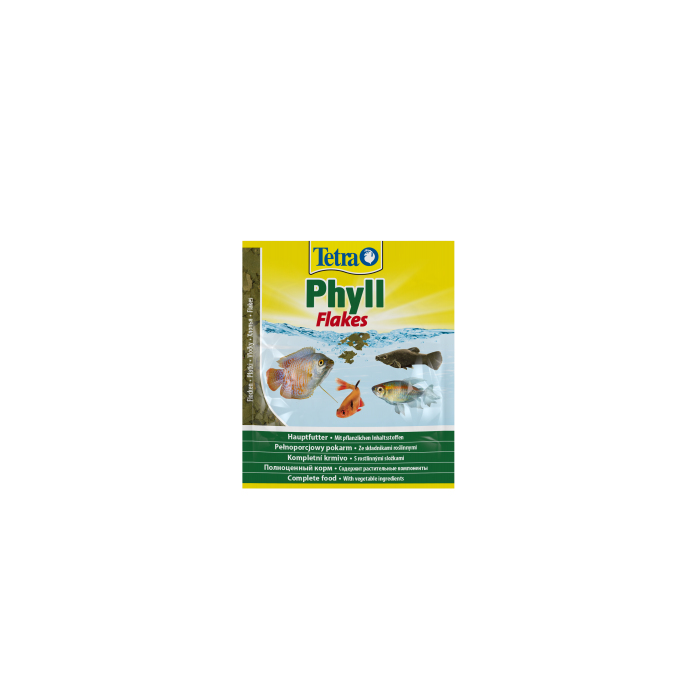 Tetra Phyll Flakes (пластівці) корм для травоїдних рибок, 12г 134430