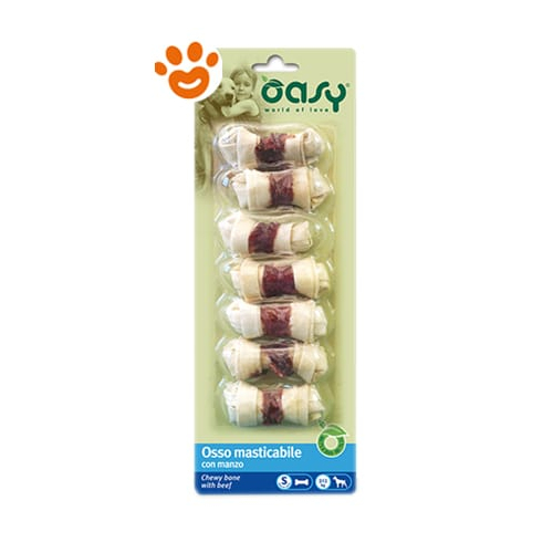 Oasy Snack DOG OSSO жувальні кісточки для собак з яловичиною 85гр 7 шт 340968
