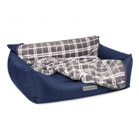 Лежак Pet Fashion Prime синій для собак 66x52x24см