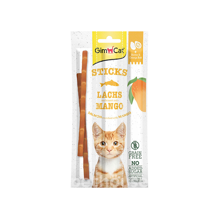 Ласощі GimCat для котів палички ГімКет Стікс з лососем та форелью 4 по 5г (ціна за 1 паличку)