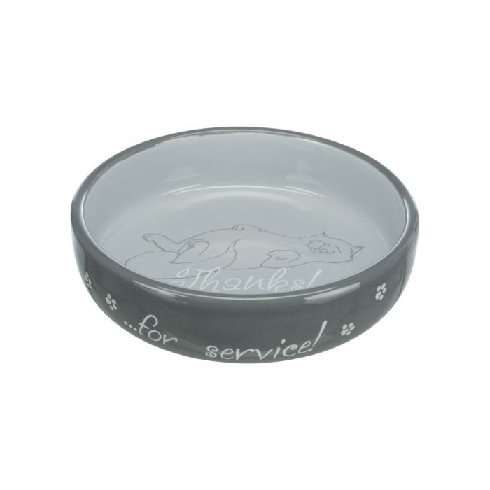 Миска Trixie для котів коротконосих порід керамічна 15см 300мл