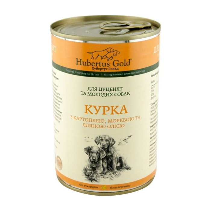 Hubertus Gold Курка з картоплею морквою та лляною олією