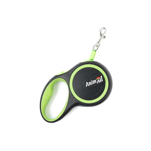 Анималл рулетка-поводок до 50кг/5метров L Салатово-черный (10/Х/Х) 63851