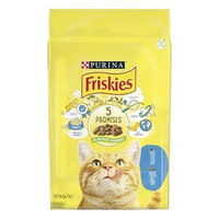 Товары для Котів Friskies(Фріскіс).З лососем та овочами.Сух/кот 10кг Friskies Угорщина