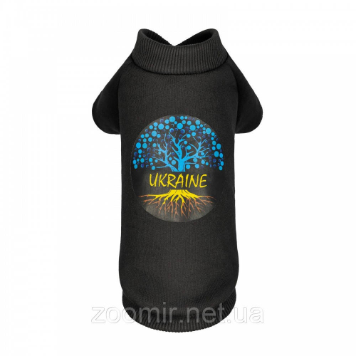 Толстовка Pet Fashion «Ukraine» для собак,розмір S,чорна PR2431243 Pet Feshion