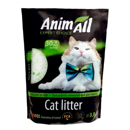 AnimAl Зелений пагорб, наповнюач силікагелевий для котячого туету, 3.8 л