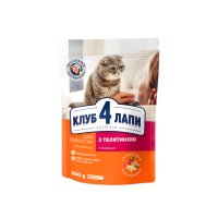 Клуб 4 Лапи CAT Veal для котів з телятиною 0,3кг