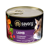 Savory CAT Can Adult Sterilised Lamb вологий корм для стерилізованих котів з ягням