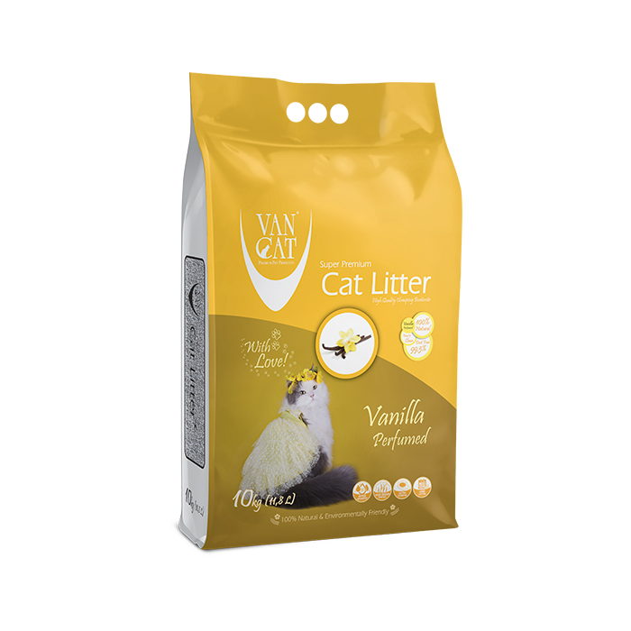 Van Cat Vanilla наповнювач бенонітовий для котячого туалету, 10 кг