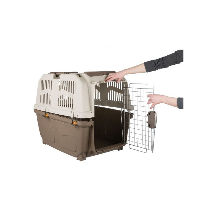 Переноска Trixie Skudo №1 коричнева для собак до 12 кг пластик XS 30х32х49см