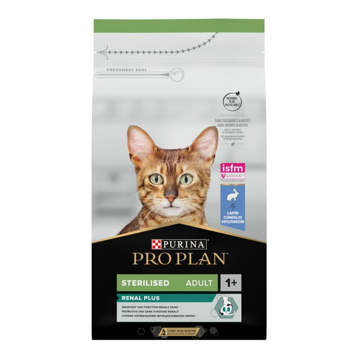 ProPlan Sterilised Adult 1+ Renal Plus Rabbit для стерилізованик котів з кроликом 10кг