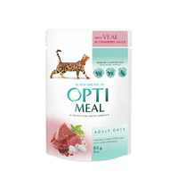 Optimeal Veal Cranberry sauce для котів з телятиною у журавлинному соусі