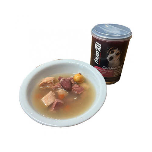 Animall вологий корм для собак Консоме з качкою куркою курячим серцем та курячим жовтком