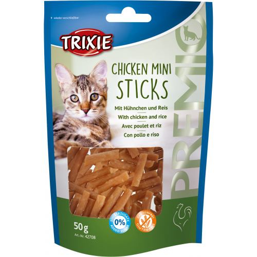 Ласощі Trixie Premio Mini Sticks для котів з куркою та рисом