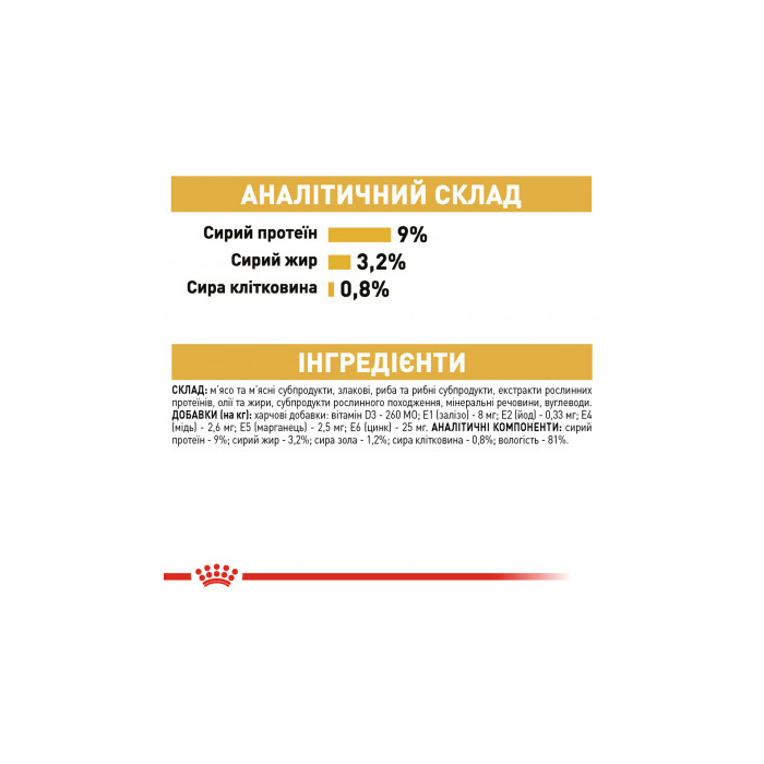 Royal Canin British Shorthair Adult вологий корм у соусі для котів британська короткошерста, пауч 85г 2032001 Royal Canin