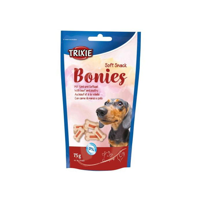 Ласощі Trixie Bonies для собак з яловичиною та індичкою