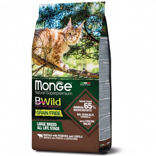 Monge BWild CAT Large Breed Bufalo сухий корм для котів великих порід 1,5кг