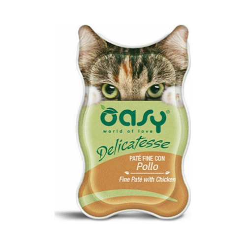 Oasy Wet Cat DELICATESSE консерва для котів з куркою 85 гр 342207