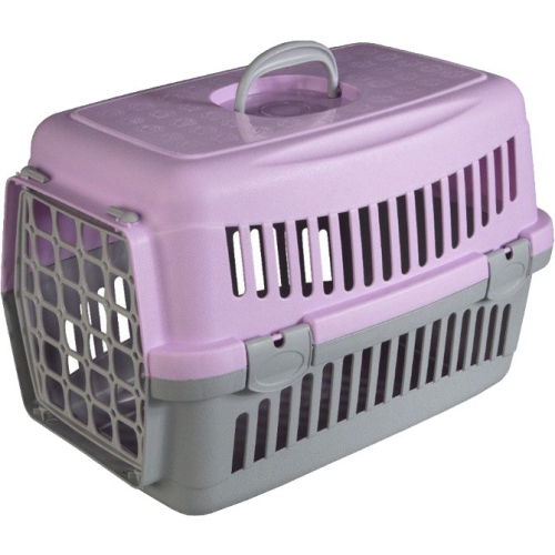 Переноска AnimAll сіро-фіолетова для собак і котів