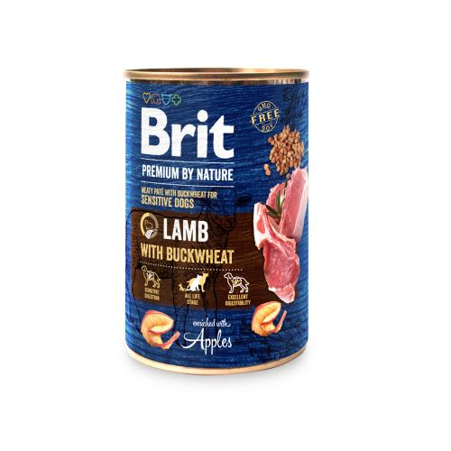Brit Premium by Nature Lamb вологий корм для собак ягня з гречкою