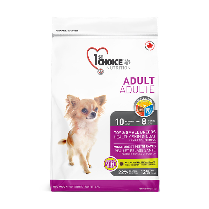 1st Choice Adult Toy & Small Breeds Lamb & Fish для собак декоративних і малих порід ягня та риба 0,35кг