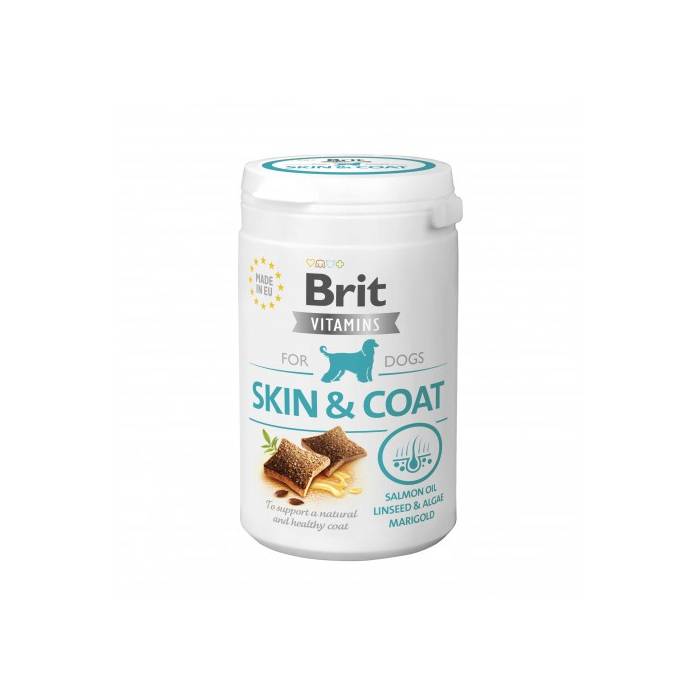 Brit Vitamins DOG Skin and Coat вітаміни для собак для шкіри і шерсті 150г