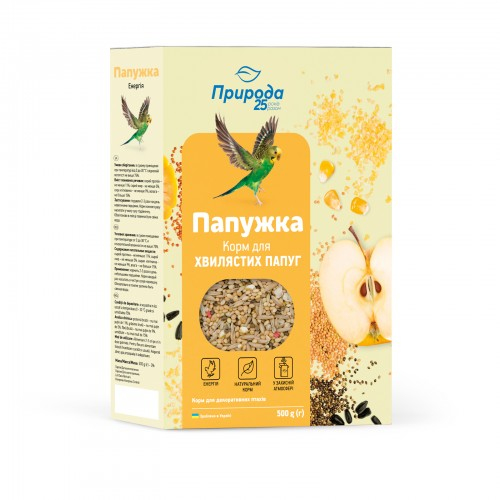 Корм Природа Папужка Енергія для хвилястих папуг