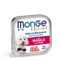 Monge DOG Fresh Adult Pork паштет для собак зі зіининою 100г