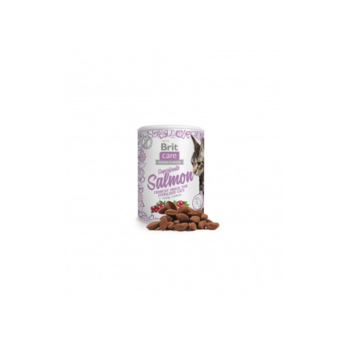 Ласощі Brit Care CAT Snack Superfruits Salmon, лосось, 100г