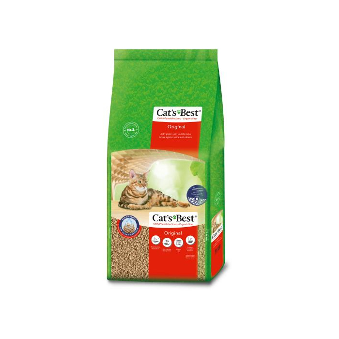 Cat’s Best Original наповнювач для котячого туалету, деревний, 20 л/8,6 кг