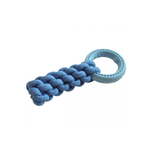 AGrizZzly Іграшка Кроссфіт з кільцем блакитна для собак