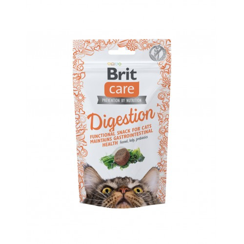 Ласощі Brit Care CAT Snack Digestion для котів з тунцем