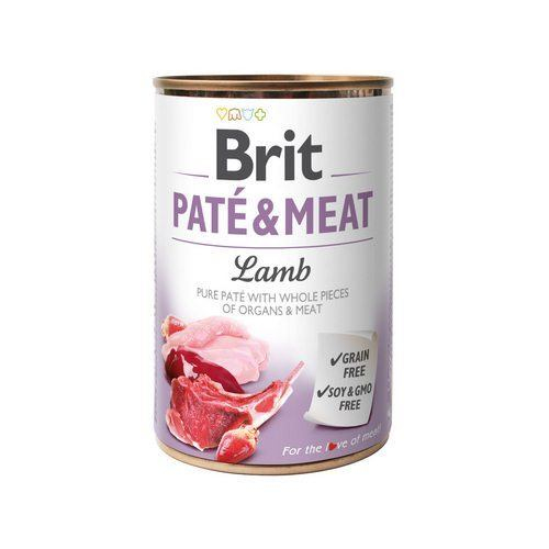 Вологий корм Brit Pate & Meat Lamb для собак з ягням консерва