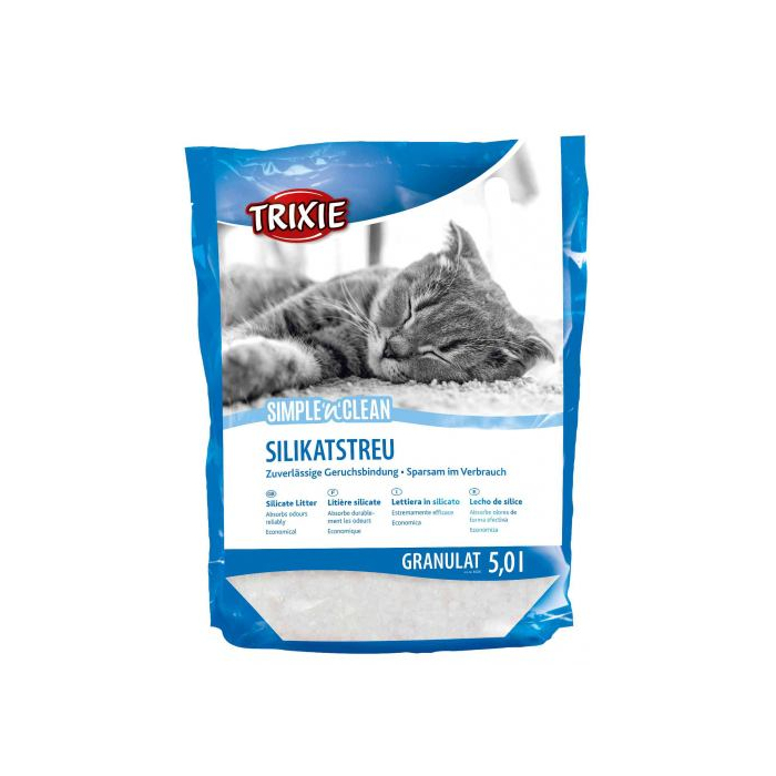 Наповнювач Trixie Simple&Clean для котів сілікагелевий 5л