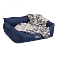 Лежак Pet Fashion Prime синій для собак 66x52x24см