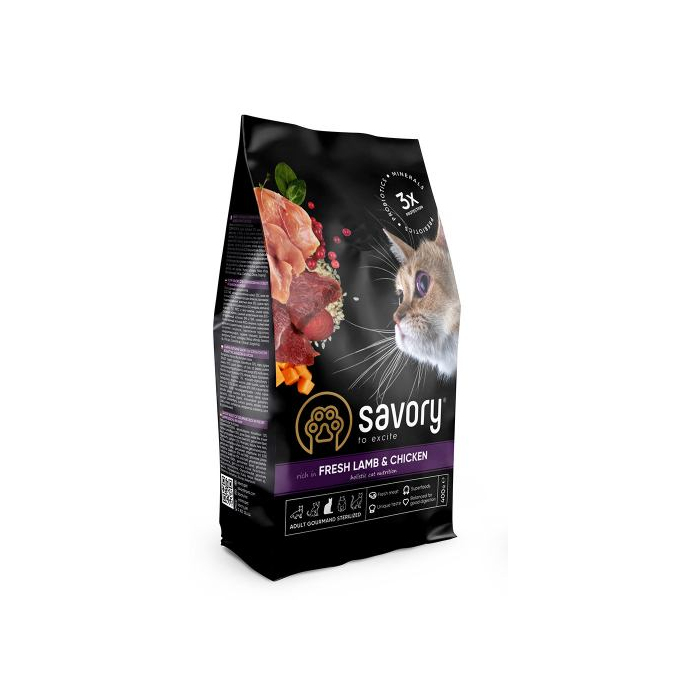 Savory CAT Steril Fresh Lamb and Chicken