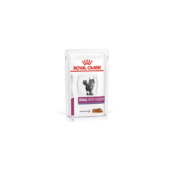Royal Canin Renal Feline Chicken вологий корм з куркою для котів при хворобах нирок, пауч 85г 40300019 Royal Canin
