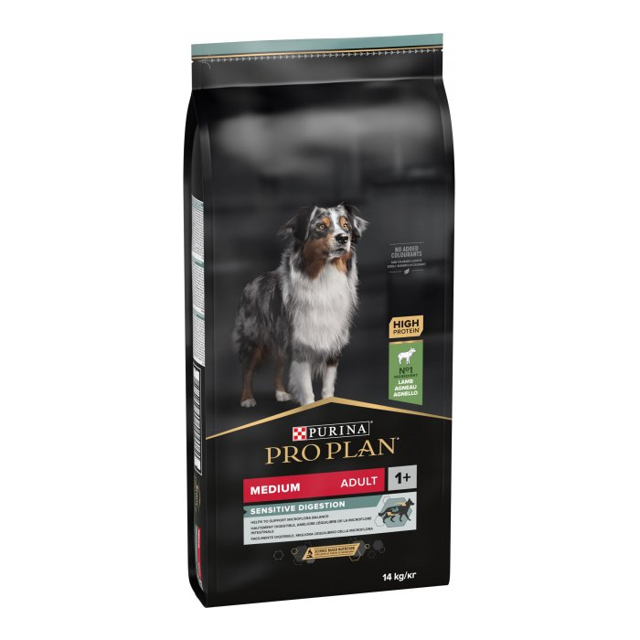 ProPlan Medium Adult 1+ Sensitive Digestion Lamb для дорослих собак середніх порід з чутливим травленням, з ягням