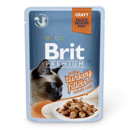 Brit Premium CAT Pouch для котів, філе індички в соусі, пауч 85 г 111251/531