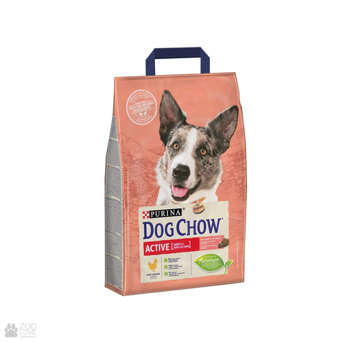 Dog Chow Active Chicken з куркою для активних собак 2,5кг