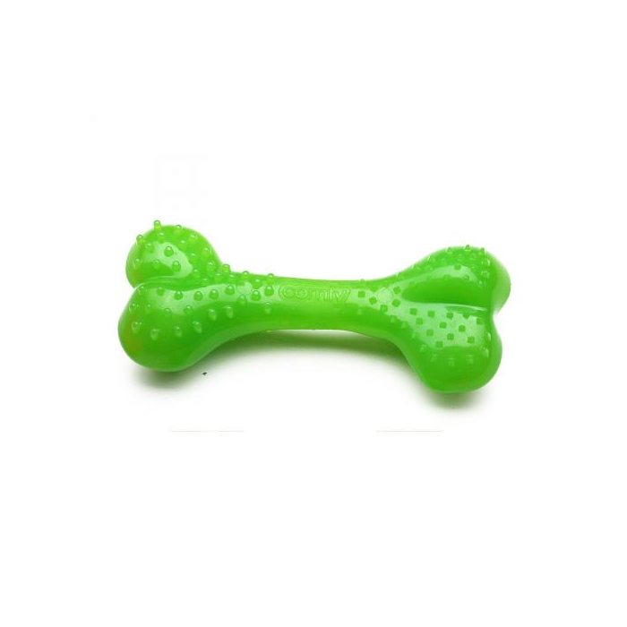 Іграшка Comfy для собак Mint Dental Bone кістка з виступами гумова зелена 8.5см 113381