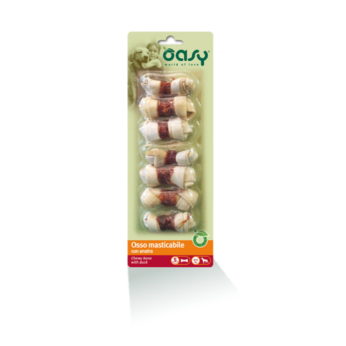 Oasy Snack DOG OSSO жувальні кісточки для собак з качкою 85 гр 7 шт 341002
