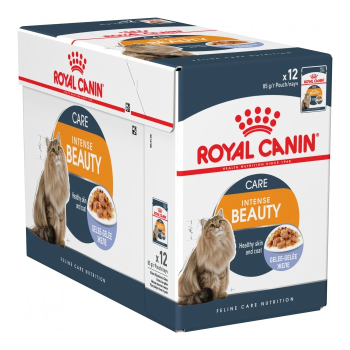 Royal Canin Intense Beauty Care wet in jelly 9+3 вологий корм, шматочки в желе, для підтримання здоров’я шкіри та краси шерсті, пауч 85г*12шт 11485 Royal Canin