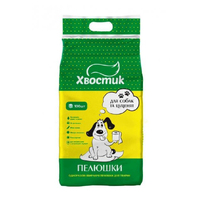 Пелюшки Хвостик абсорбуючі для цуценят і собак 56x56см 100шт (ціна за 1шт)