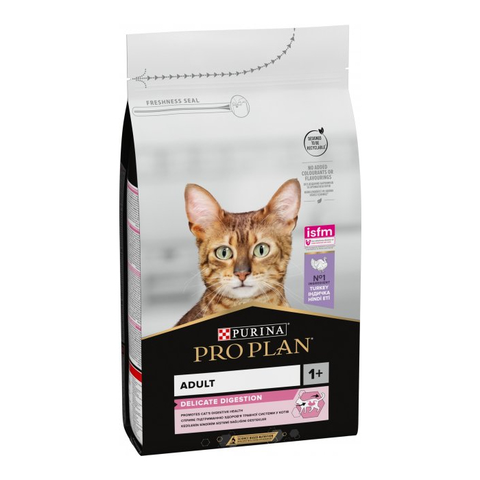 ProPlan Adult 1+ Delicate Digestion Turkey для котів з чутливим травлнням з індичкою 0,4кг