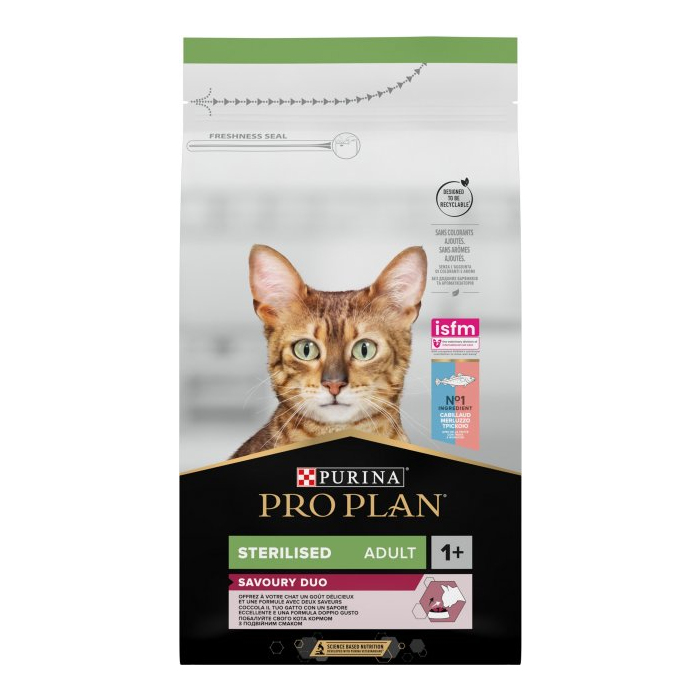 ProPlan Sterilised Adult 1+ Savoury Duo Сod & Тrout