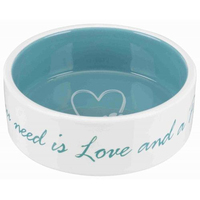 Миска Trixie Pets Home для собак керамічна блакитна 12см 0,3л